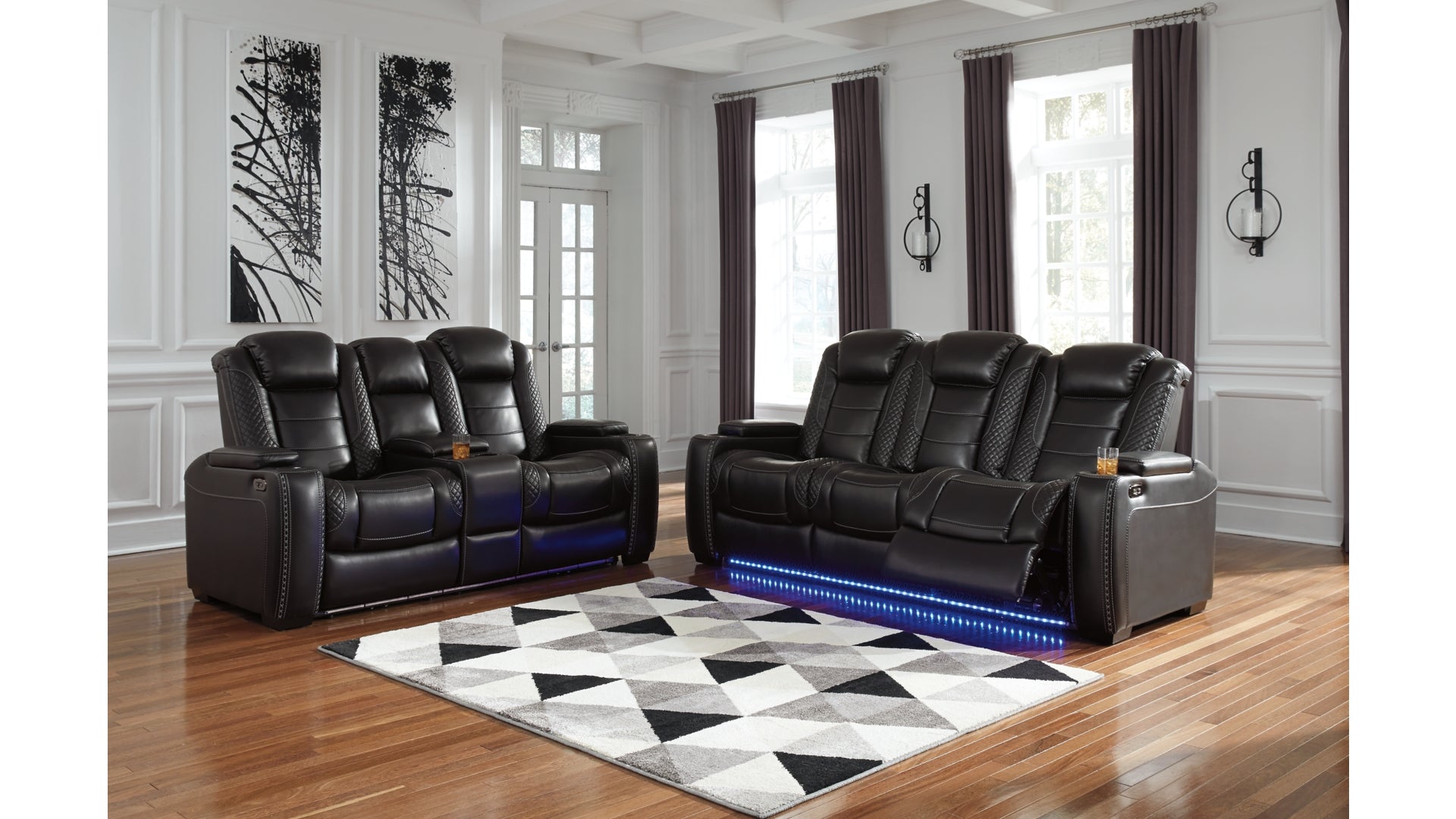 Party Time Reclining Sofa and Loveseat