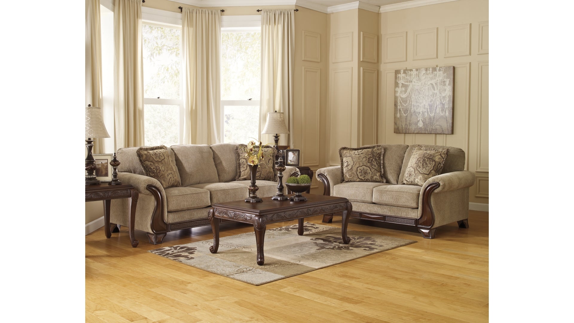 Lanett Sofa and Loveseat