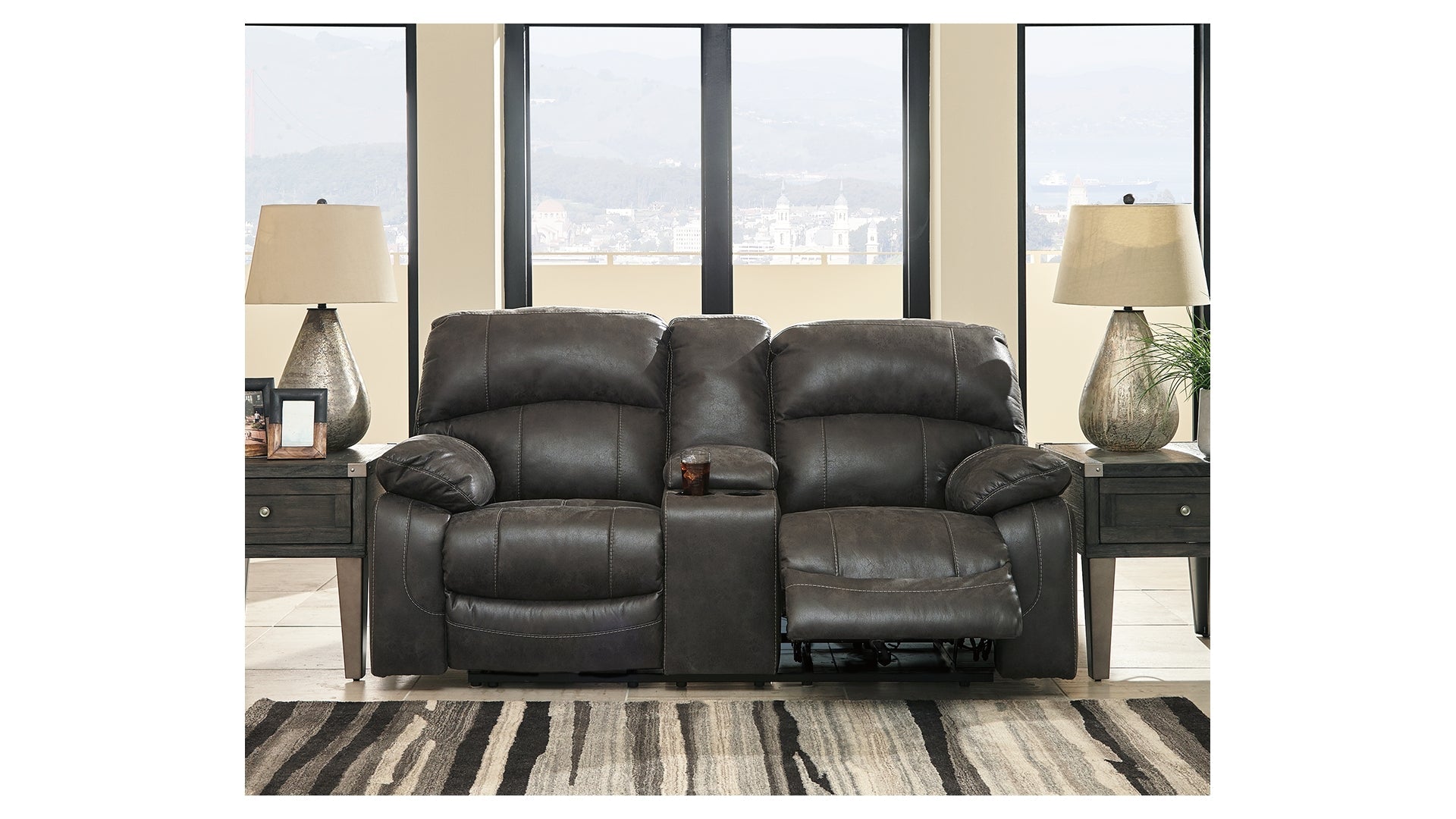 Dunwell Power Reclining Loveseat with Console