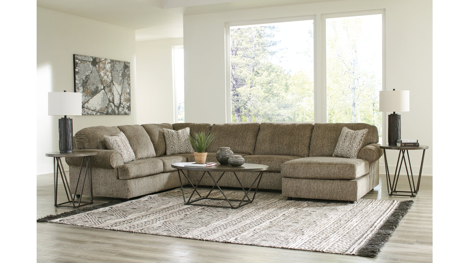 Hoylake 3-Piece Sectional with Chaise