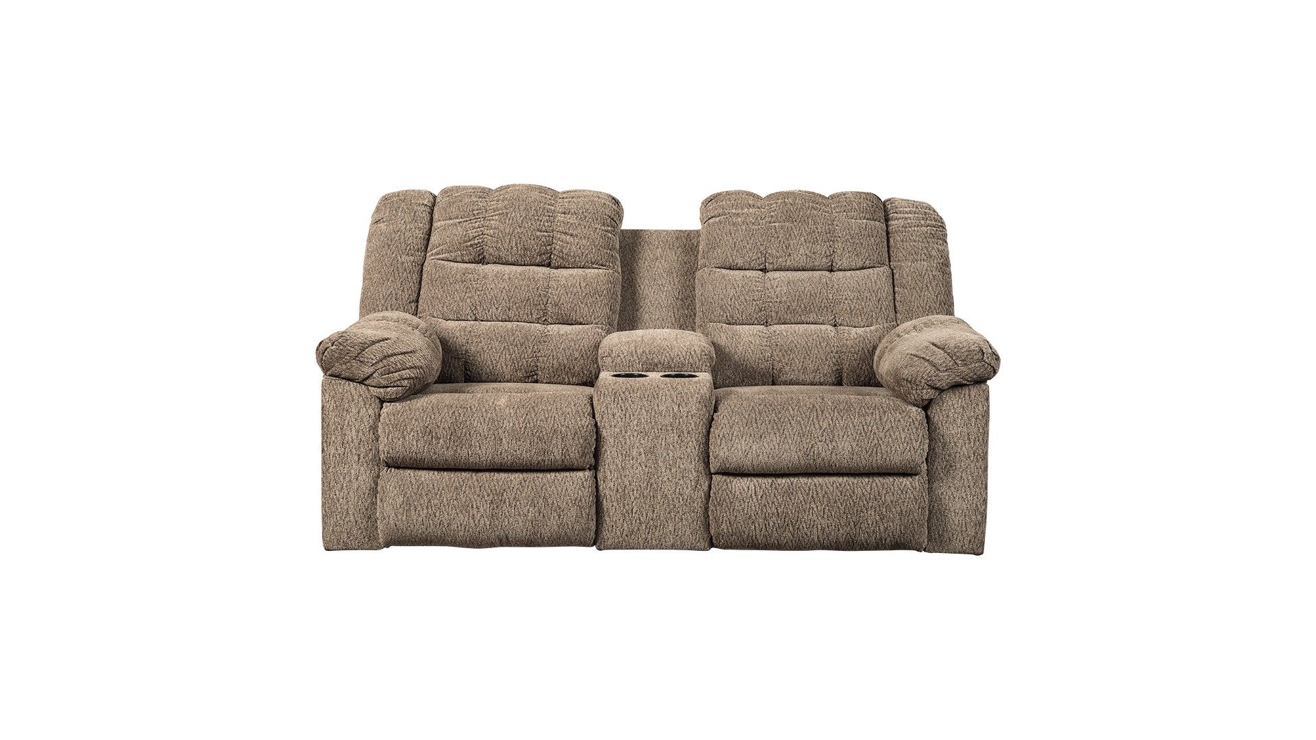 Workhorse Reclining Loveseat with Console