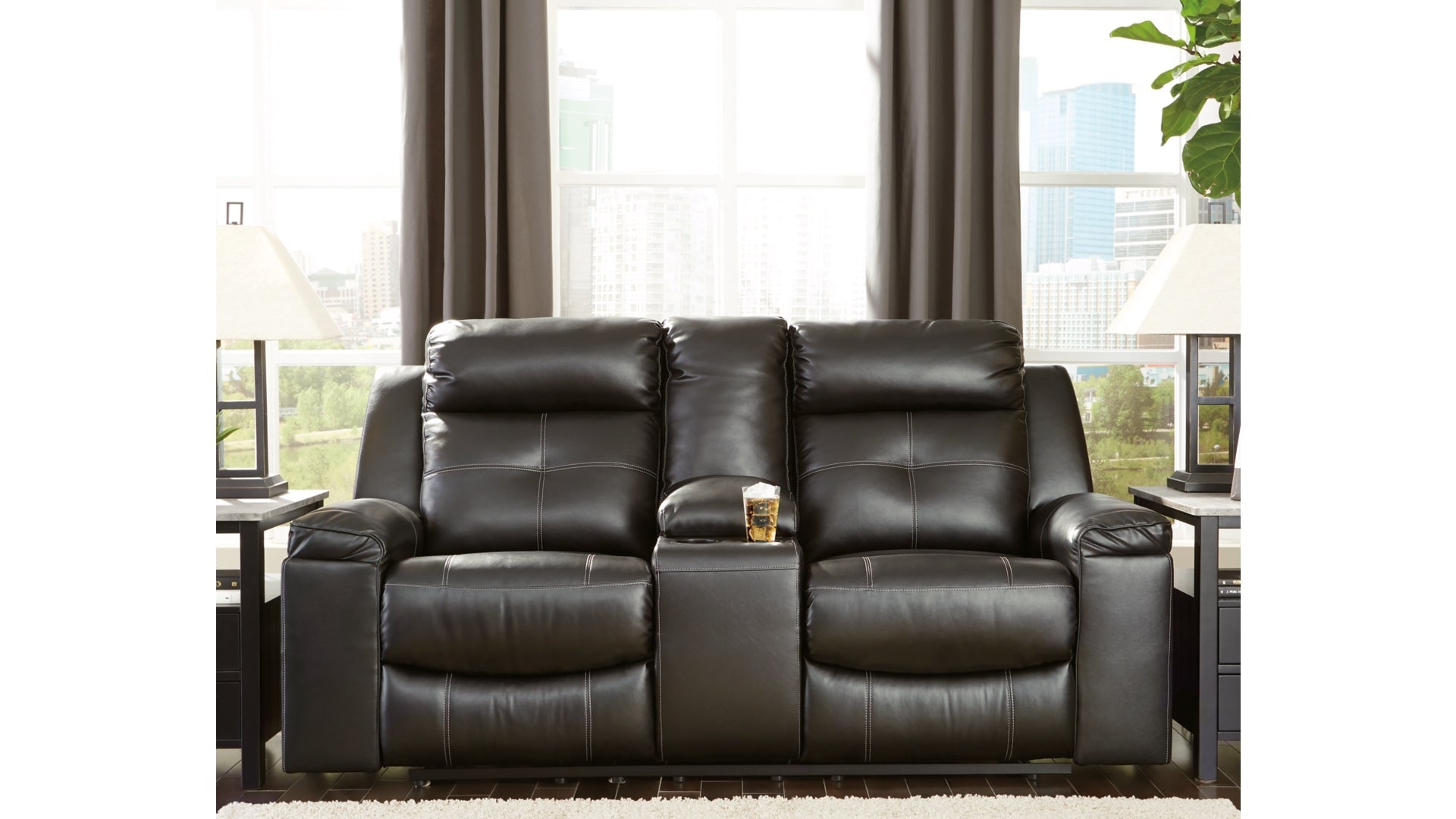 Kempten Reclining Loveseat with Console