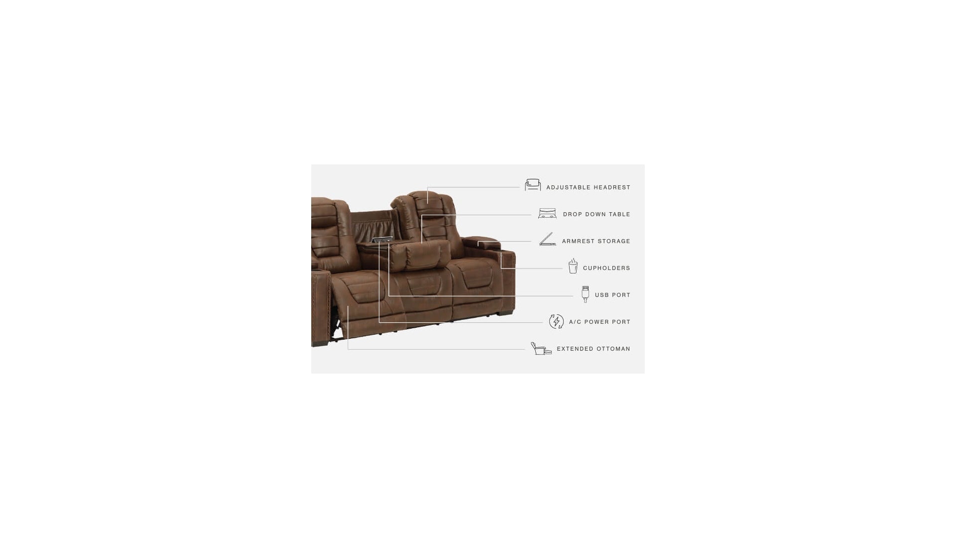 Owner's Box Power Reclining Sofa