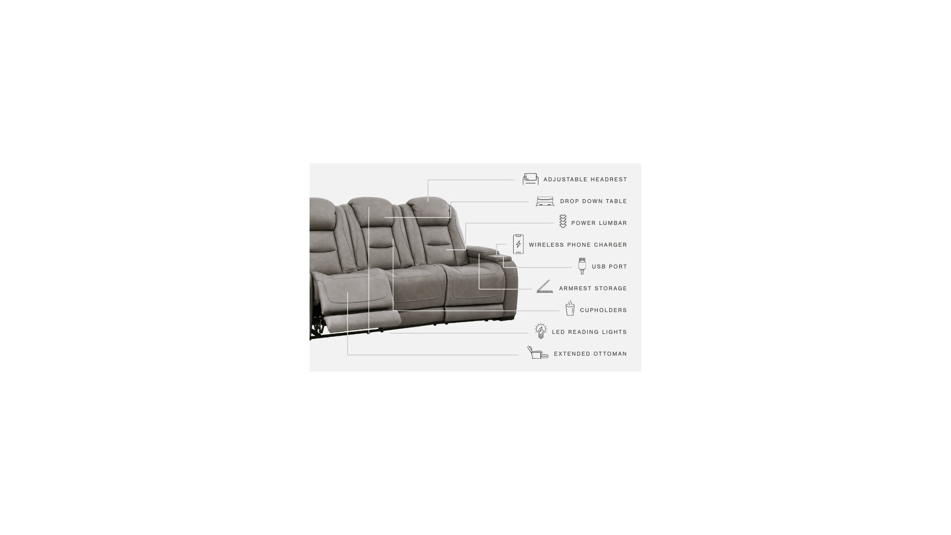 The Man-Den Power Reclining Sofa