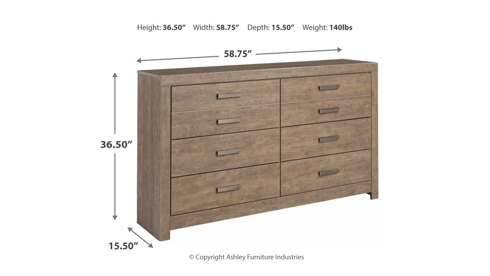 Culverbach Queen Panel Bed with Dresser