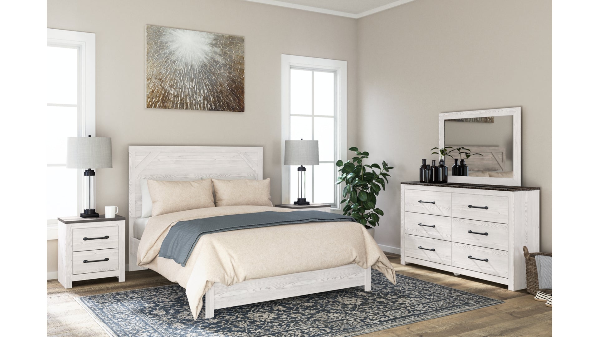 Gerridan Queen Panel Bed with Dresser