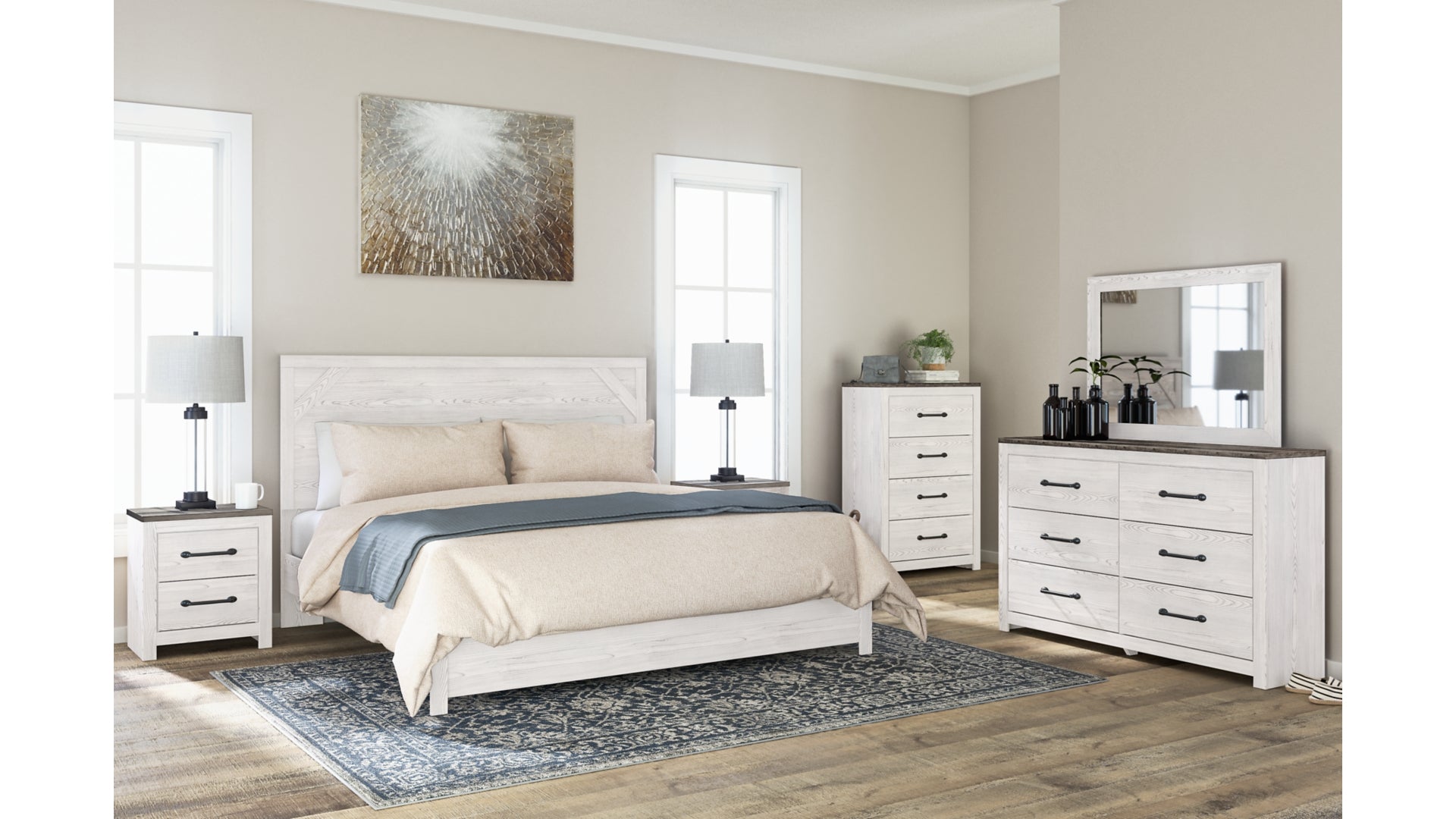 Gerridan King Panel Bed with Dresser