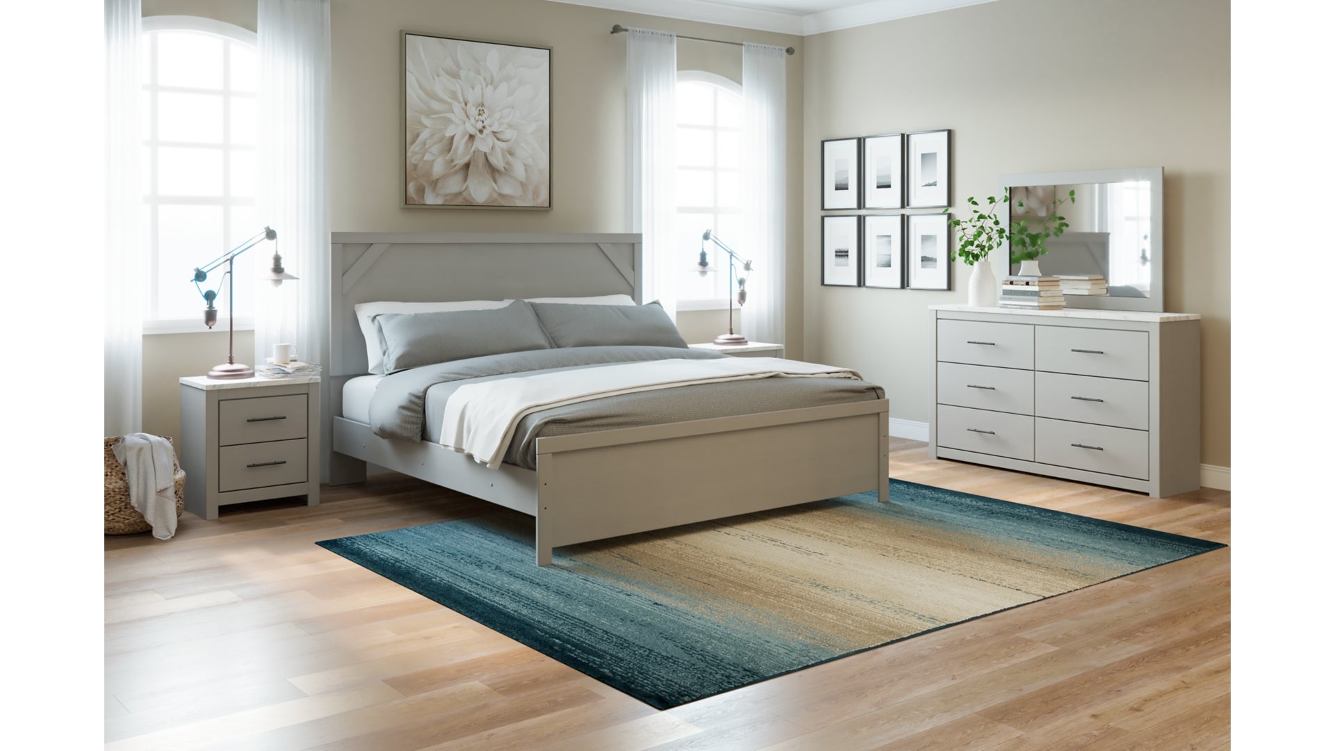 Cottenburg King Panel Bed with Dresser