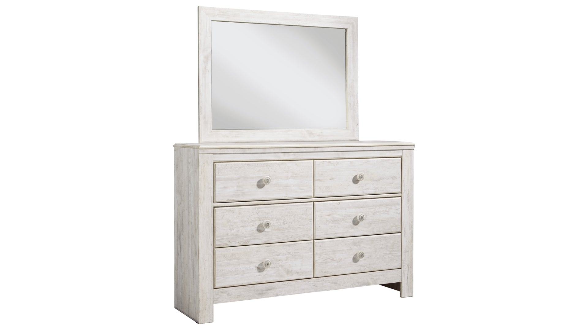 Paxberry Queen Panel Bed with Mirrored Dresser, Chest and Nightstand