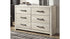 Cambeck Queen Panel Bed with 4 Storage Drawers with Dresser