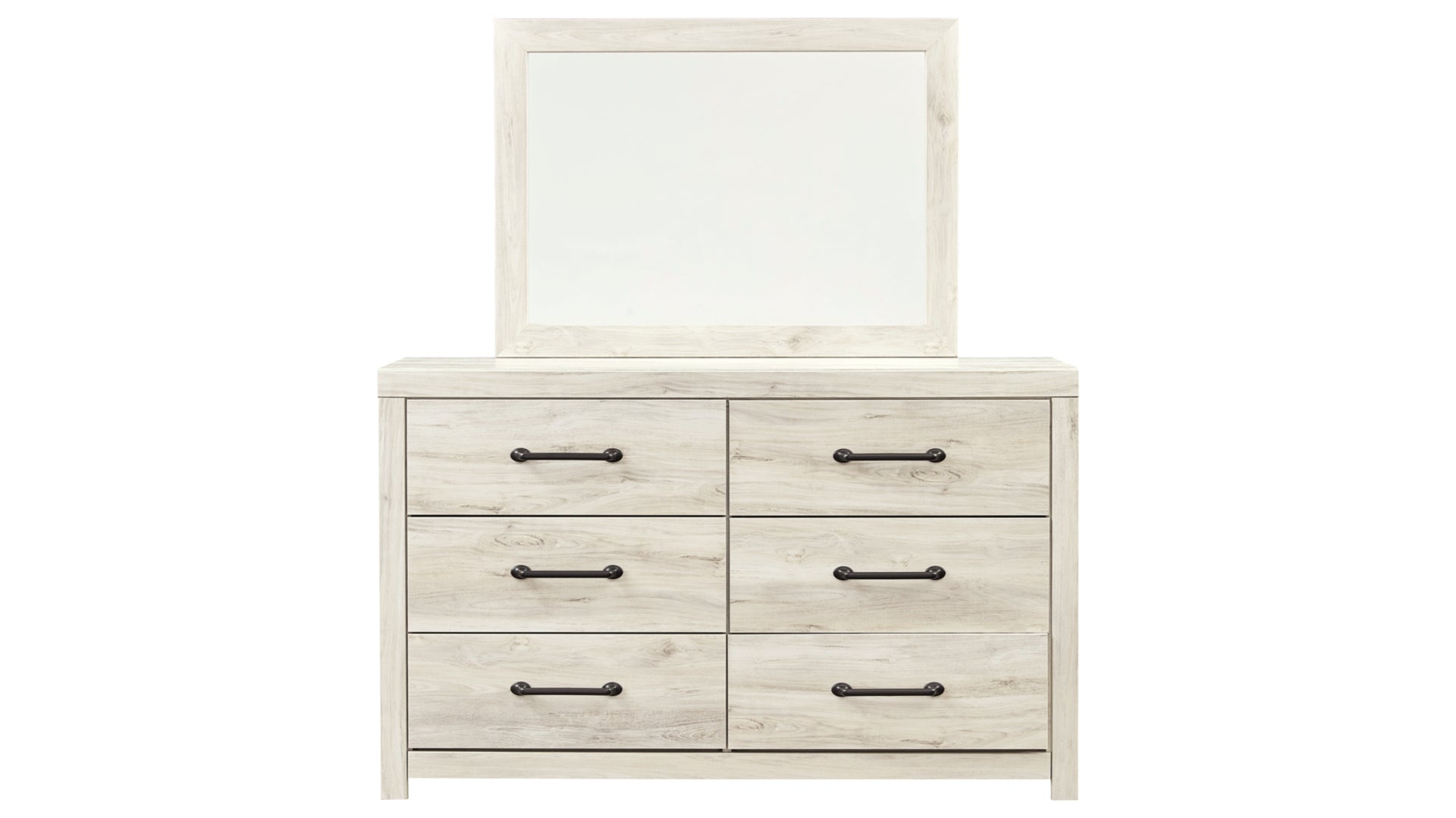 Cambeck Queen Panel Bed with Mirrored Dresser, Chest and Nightstand