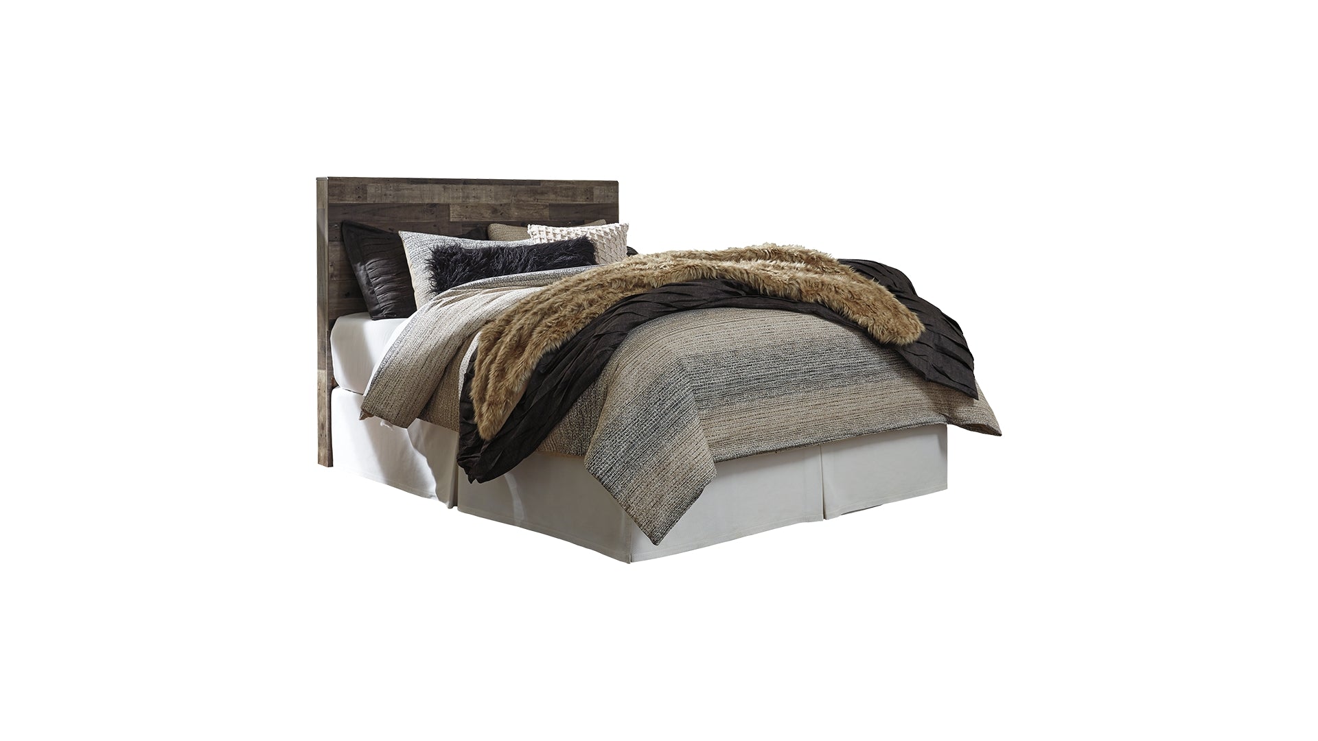 Derekson Queen/Full Panel Headboard Bed with Dresser