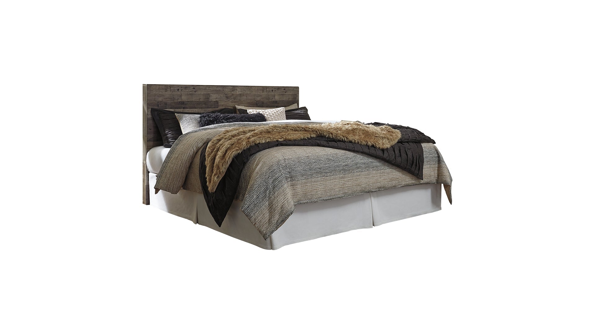 Derekson King Panel Headboard Bed with Dresser