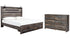 Drystan King Panel Bed with Storage with Dresser