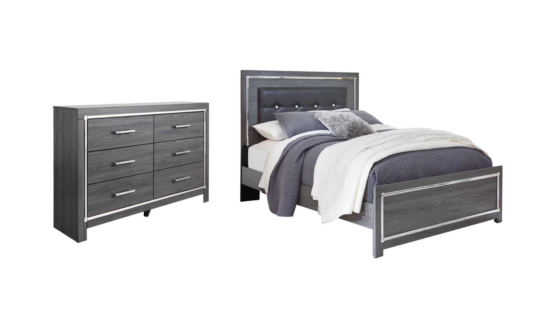 Lodanna Queen Panel Bed with Dresser