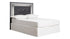 Lodanna Queen/Full Upholstered Panel Headboard Bed with Mirrored Dresser, Chest and Nightstand