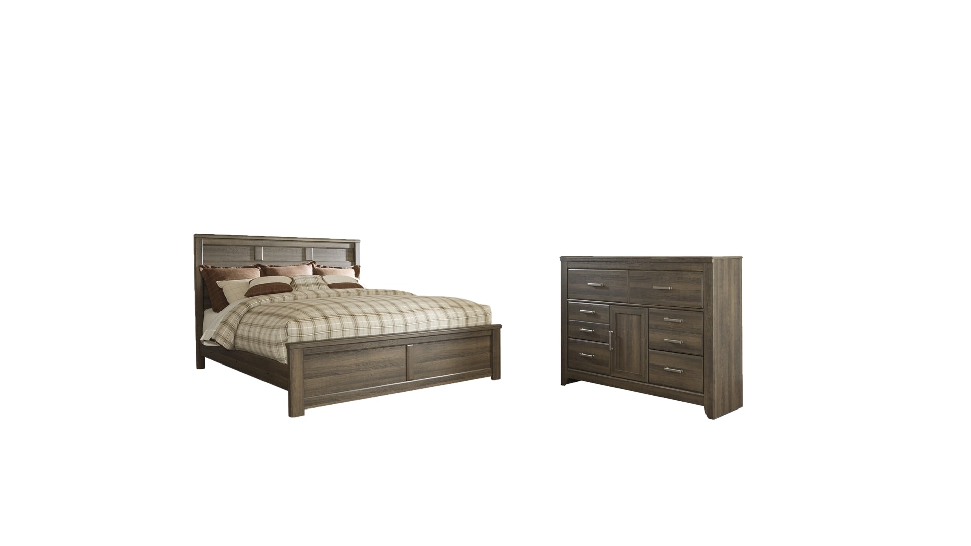 Juararo California King Panel Bed with Dresser