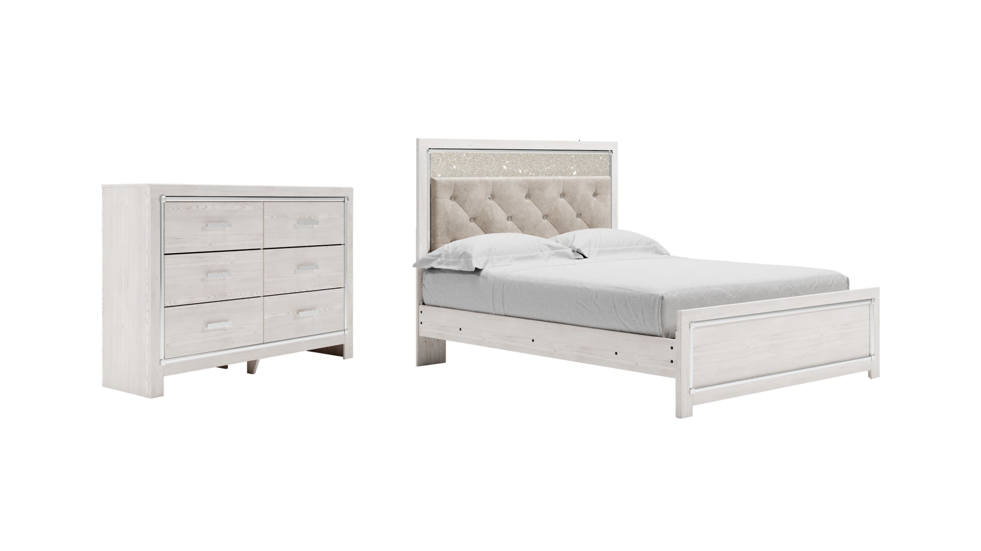 Altyra Queen Panel Bed with Dresser