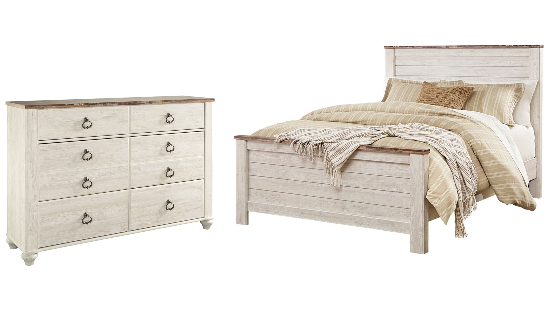 Willowton Queen Panel Bed with Dresser