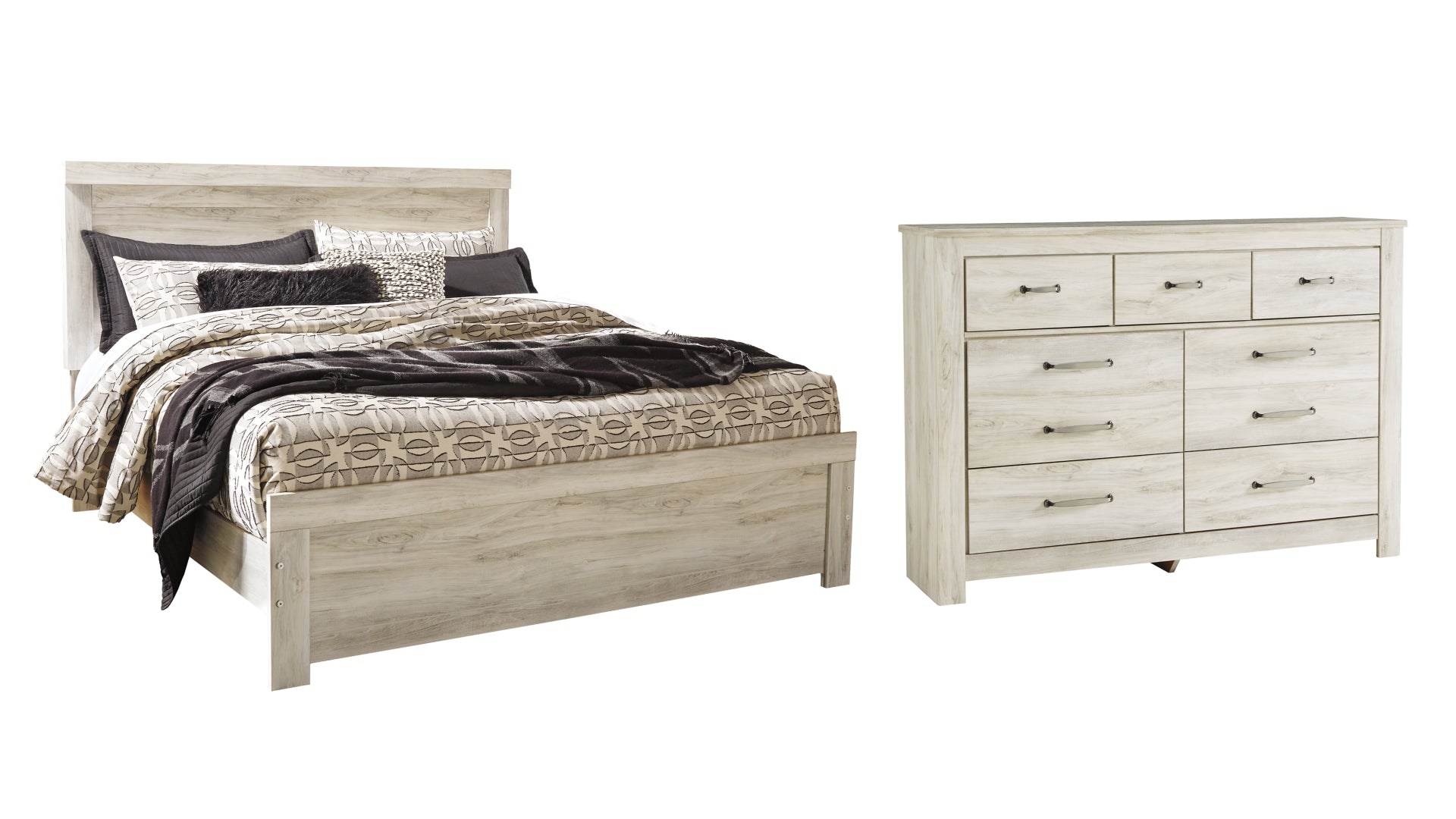 Bellaby King Panel Bed with Dresser