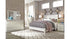 Dreamur Queen Panel Bed with Mirrored Dresser, Chest and Nightstand