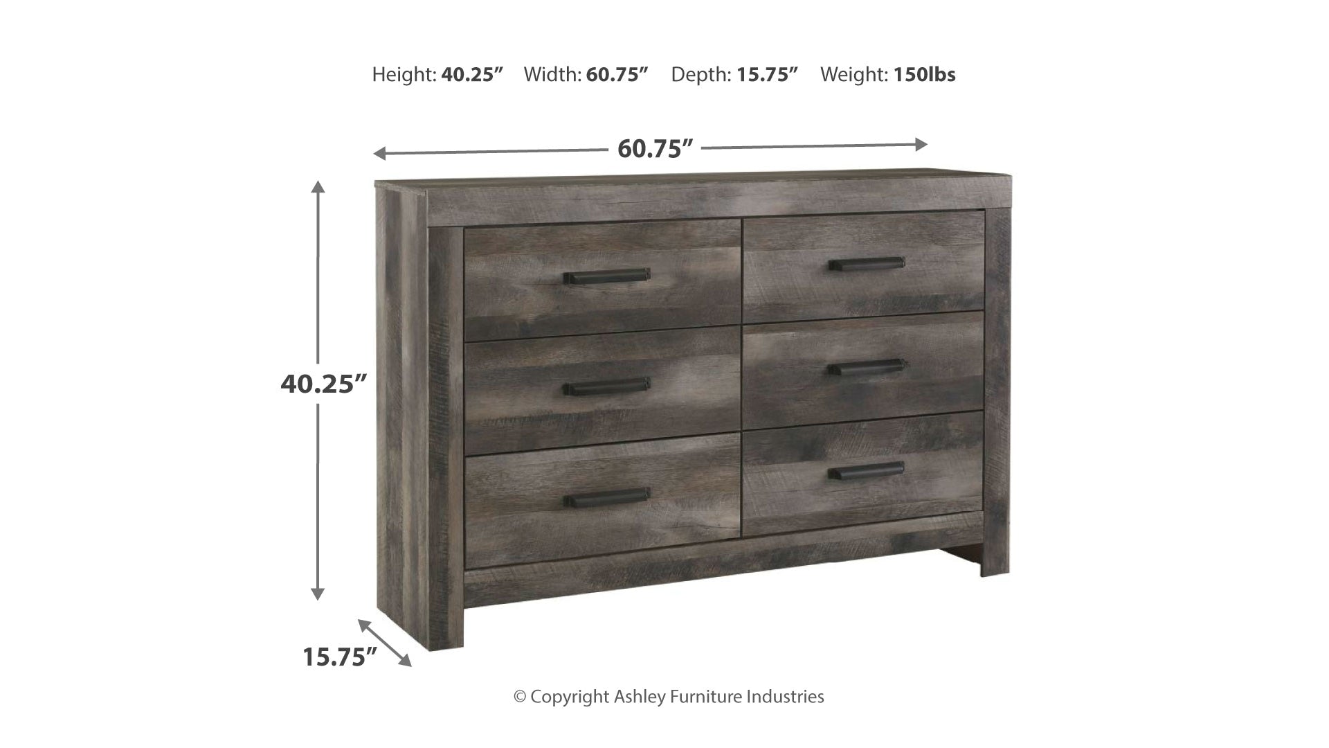 Wynnlow Queen Panel Bed with Dresser