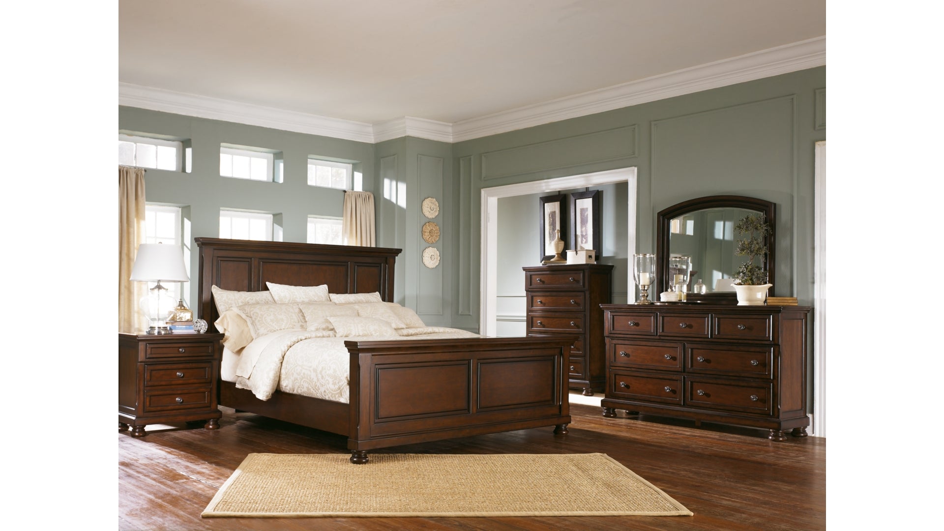 Porter King Panel Bed with Dresser