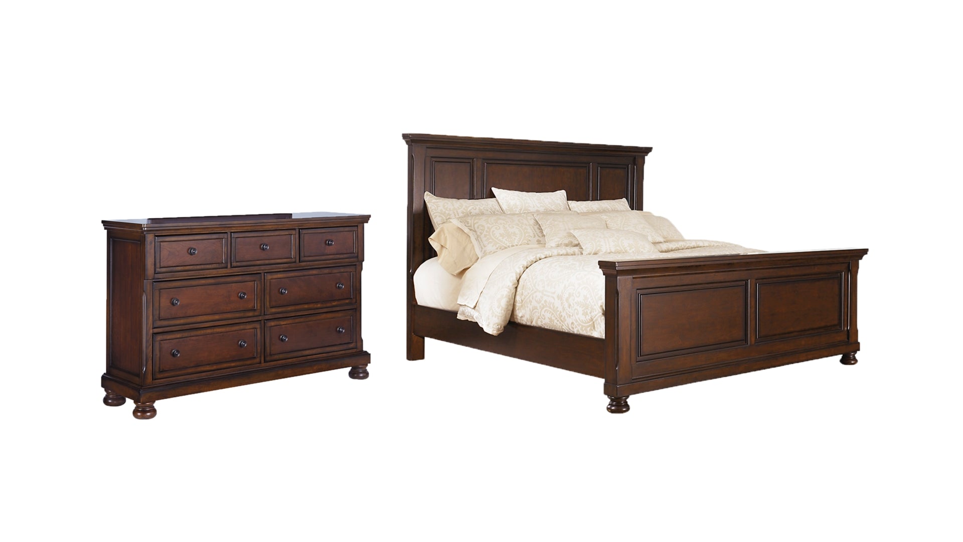 Porter King Panel Bed with Dresser