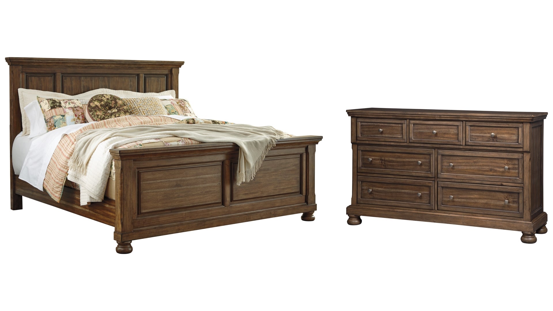 Flynnter Queen Panel Bed with Dresser