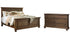 Flynnter California King Panel Bed with Dresser