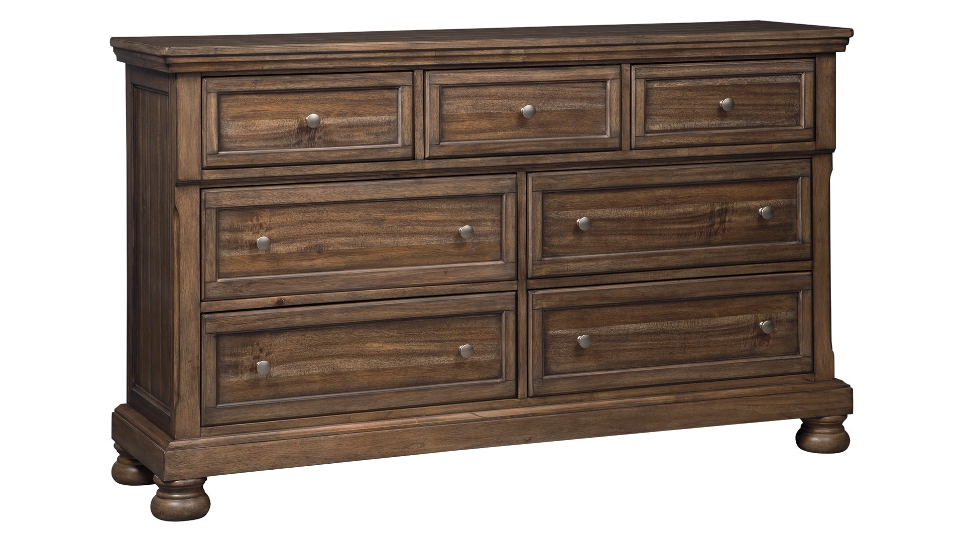 Flynnter California King Panel Bed with Dresser