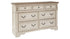 Realyn King Upholstered Panel Bed with Dresser