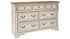 Realyn California King Upholstered Panel Bed with Dresser