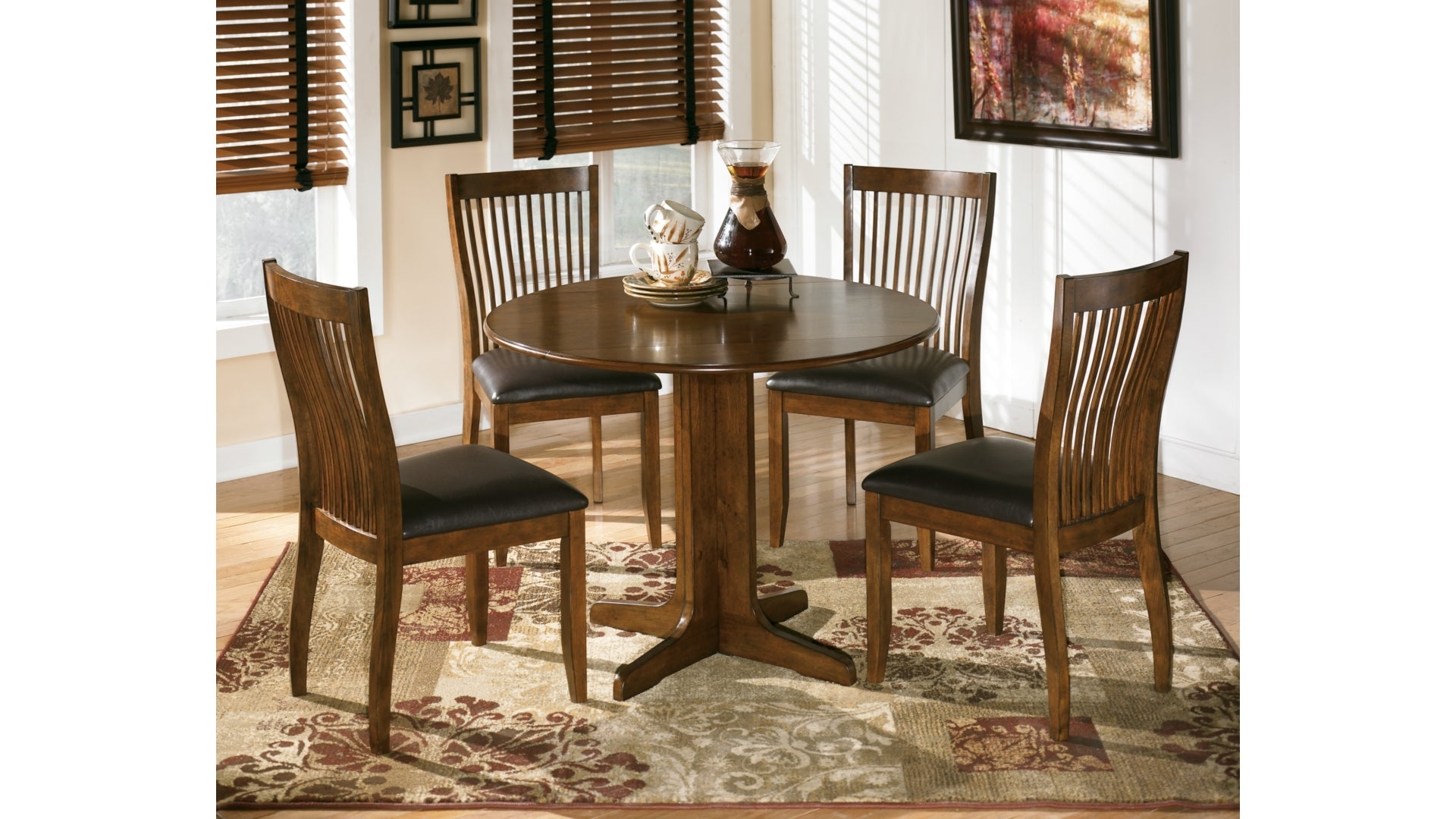 Stuman Dining Table and 4 Chairs