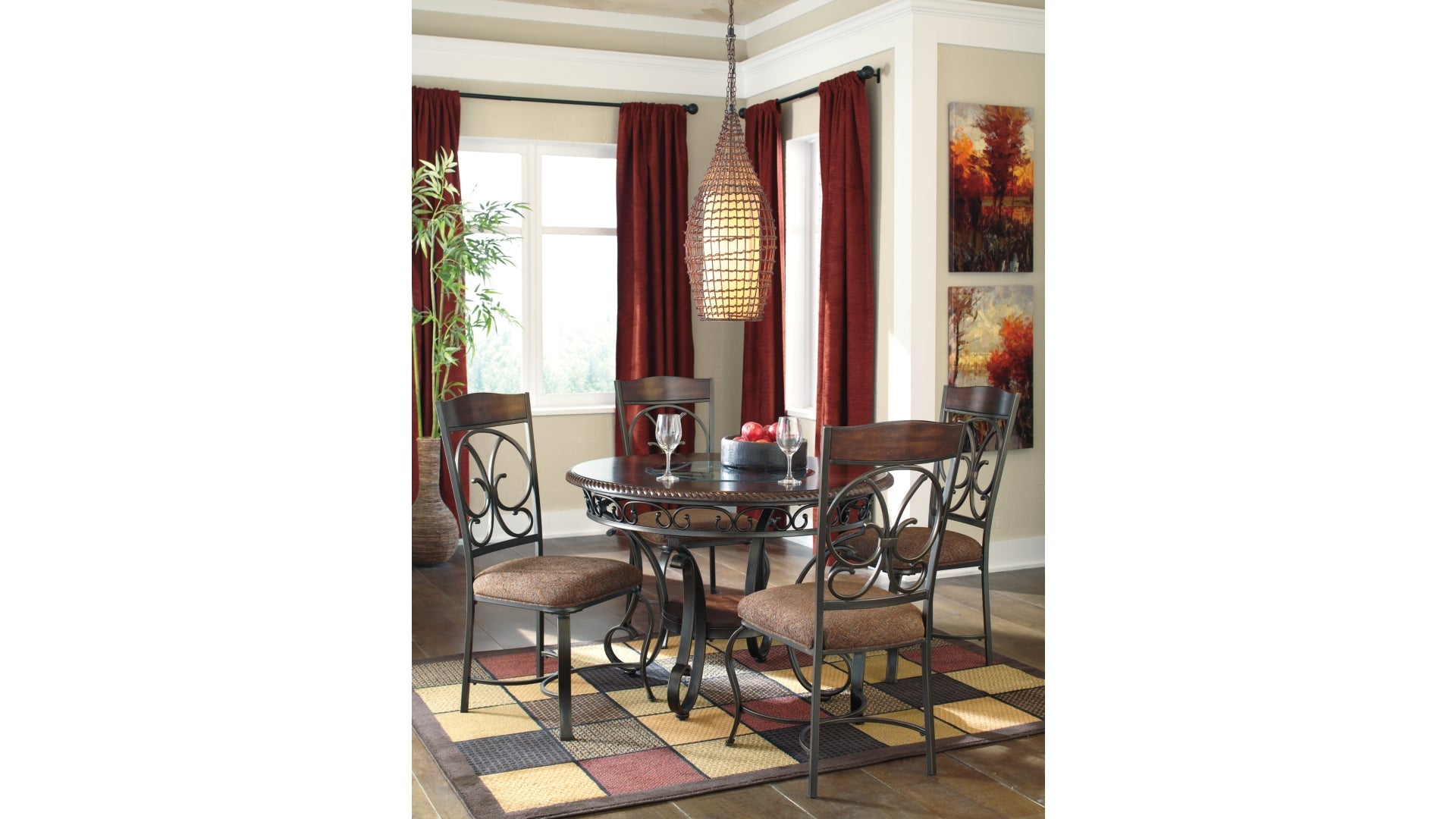 Glambrey Dining Table and 4 Chairs