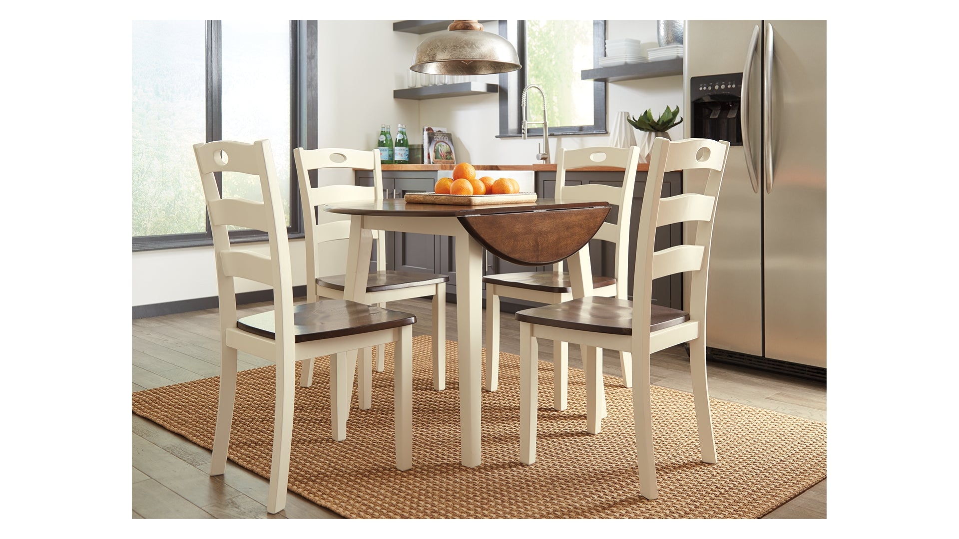 Woodanville Dining Table and 4 Chairs