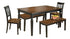 Owingsville Dining Table and 2 Chairs and 2 Benches