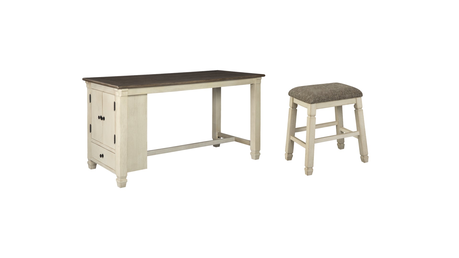 Bolanburg Counter Height Dining Table and 4 Barstools