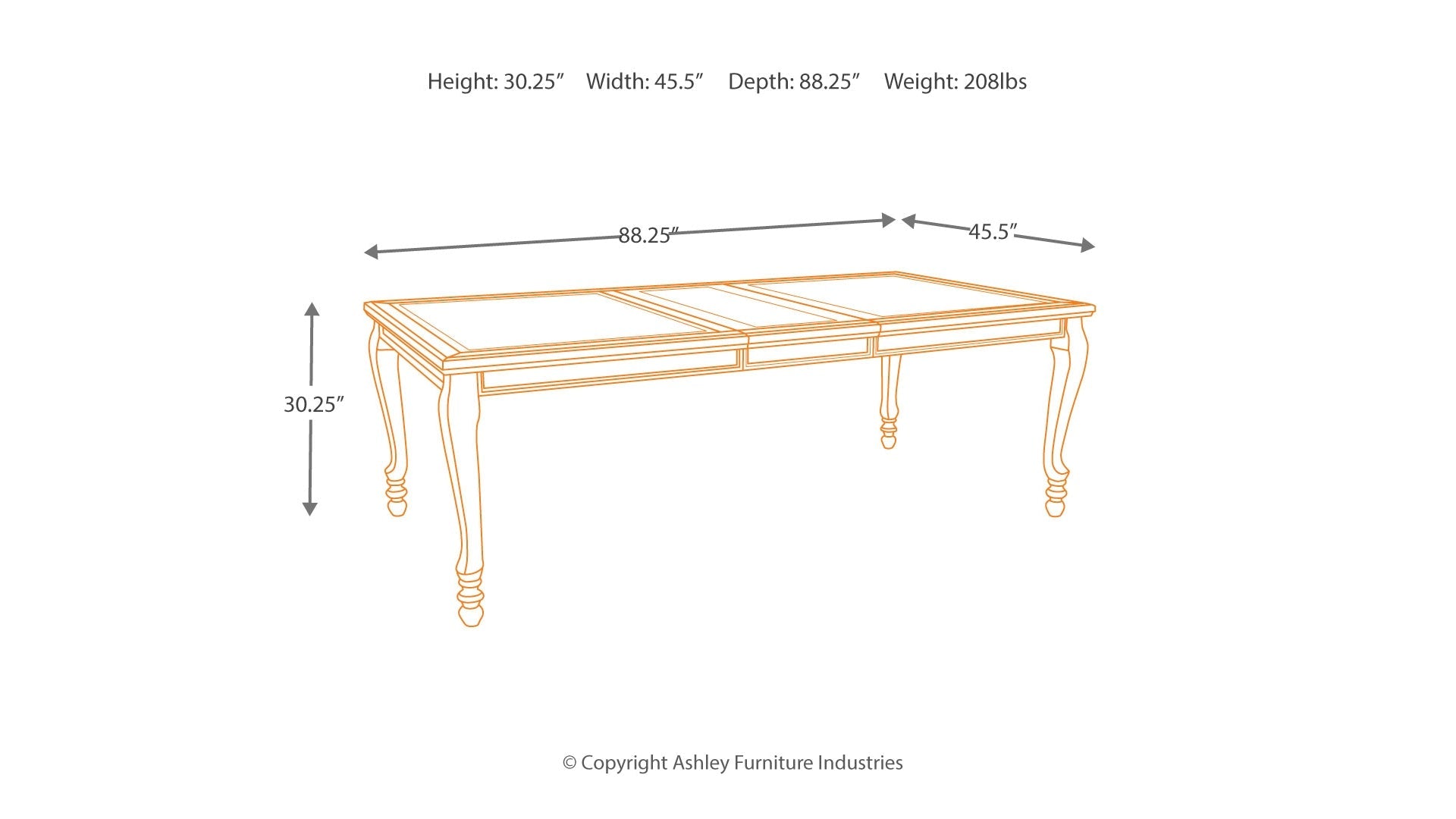 Coralayne Dining Table and 4 Chairs