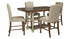 Lettner Counter Height Dining Table and 4 Barstools