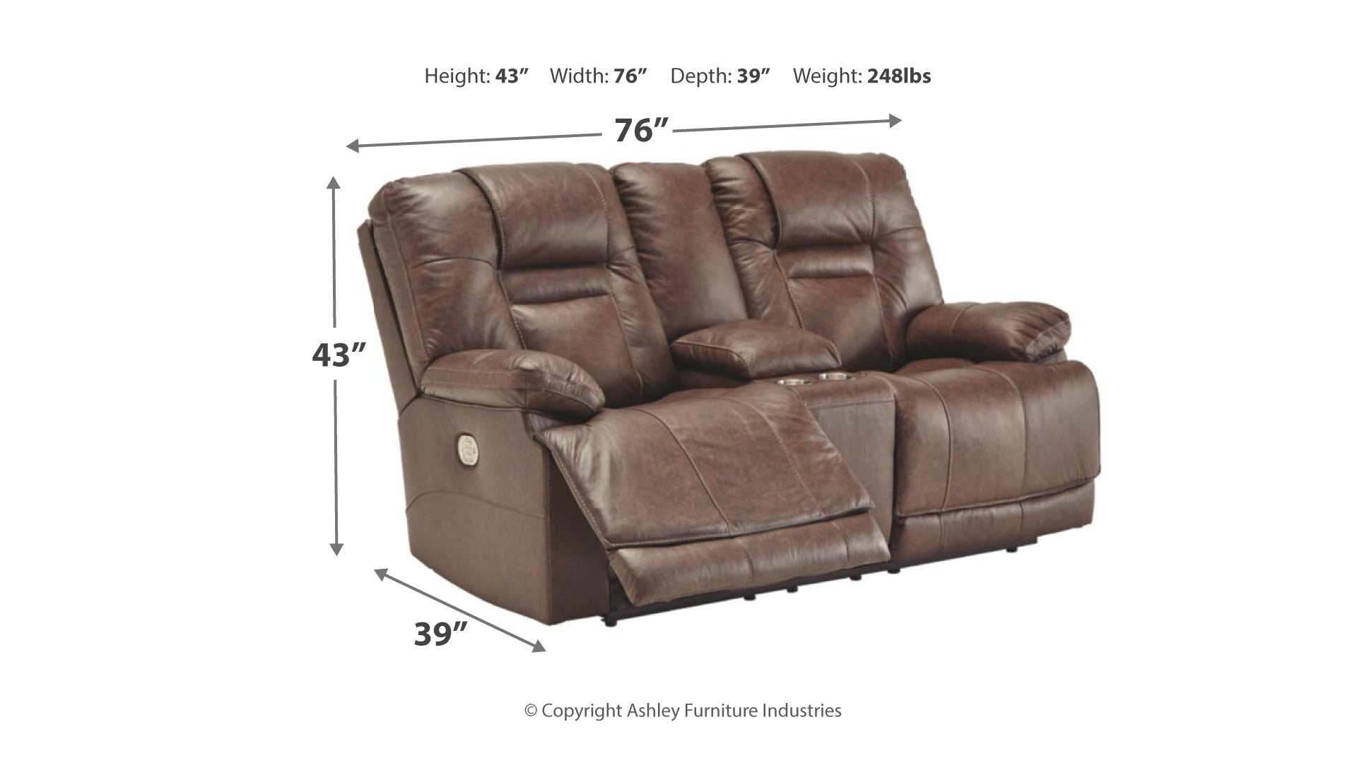 Wurstrow Power Reclining Loveseat