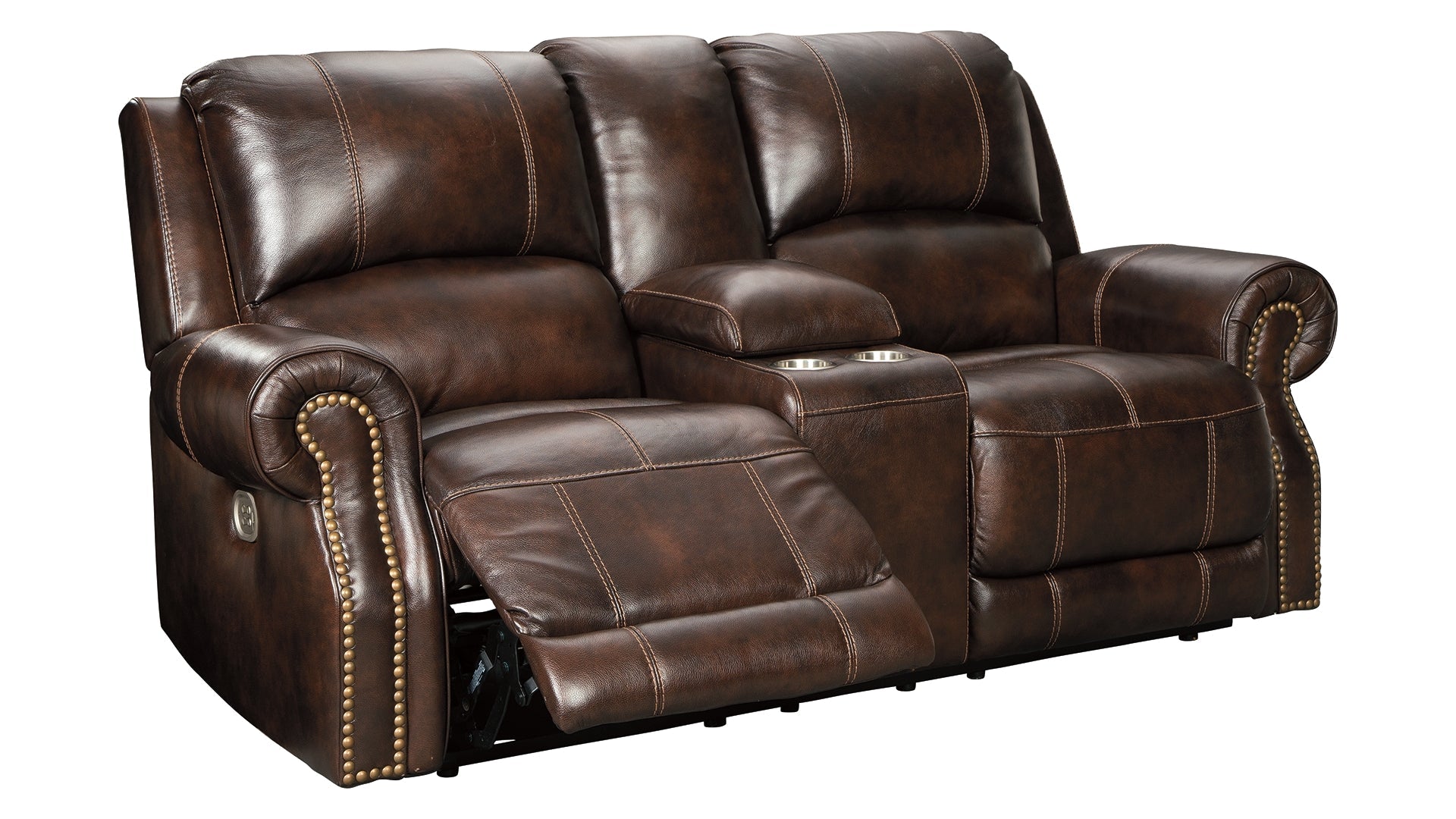 Buncrana Power Reclining Loveseat with Console